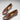 Women's Penny Loafers Leather Sole, brown leather-1