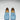 Women's Penny Driving Loafers, blue embossed suede-3