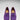 Women's Penny Loafers Leather Sole, purple suede-2