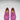 Women's Penny Driving Loafers, pink embossed suede-3
