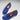 Women's Penny Loafers Leather Sole, ink blue suede-1