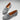 Women's Penny Loafers Leather Sole, slate grey suede-1