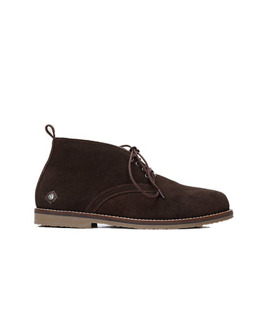 Hugo Mens Leather Boots Choco Brown-0