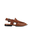 Eddie Men's Real Cow Leather Snake Print Peshawari Chappal Tan-1