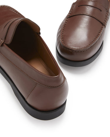 Boat Loafers, brown leather-2
