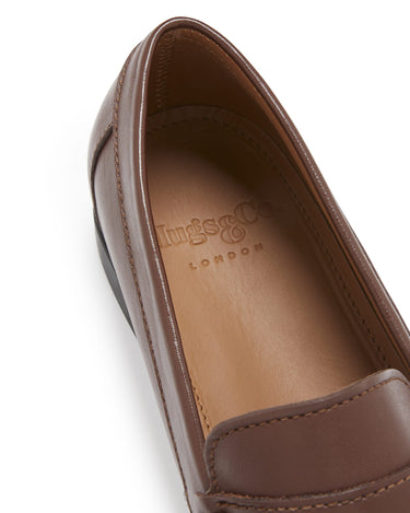 Boat Loafers, brown leather-4