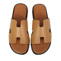 Wesley Men's H Dotted Style Leather Slipper-0