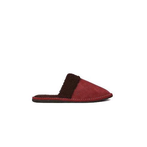 Dahlia Women's Fashion Cow Split Leather Fur Mules-1
