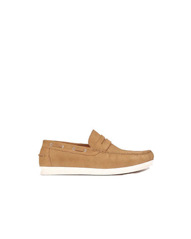 Hayden Men's Premium Camel Suede Leather Mules Camel & White-1