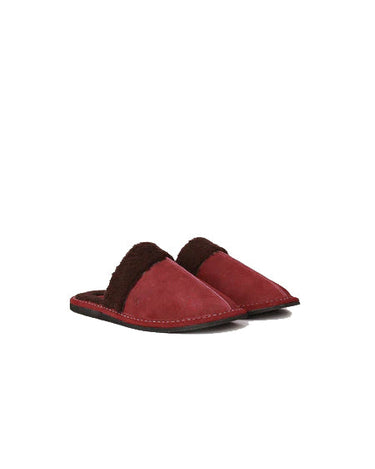Dahlia Women's Fashion Cow Split Leather Fur Mules-2