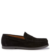 Boat Loafers, black suede-0
