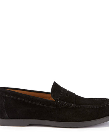 Boat Loafers, black suede-0