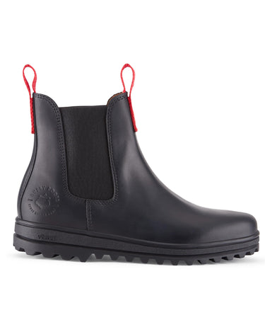 Busby Women's Winter Chelsea Boot, Black Leather-0
