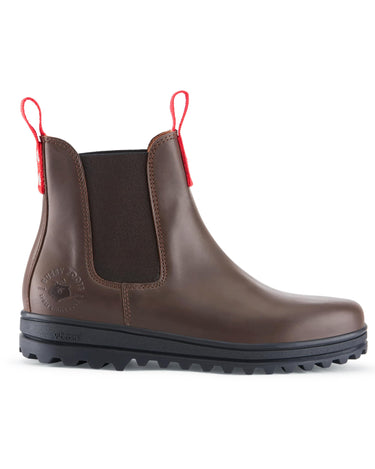 Busby Women's Winter Chelsea Boot, Brown Leather-0