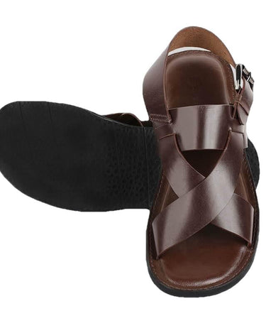 Makar Mens Cowhide Genuine Eco Leather Sandals-1