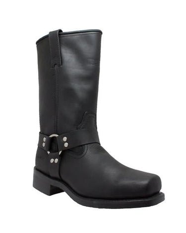 Men's 13" Harness Boot Black Leather Boots-0