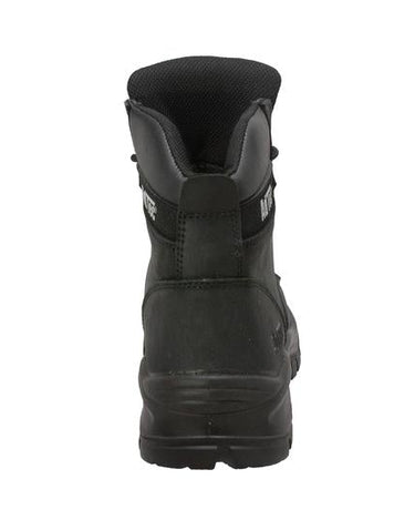 Men's 6" Black Waterproof Composite Toe Work Leather Boots-2
