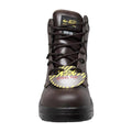 Men's 6" Brown Steel Toe Work Leather Boots-4