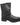 Men's 7" Side Zipper Harness Boot Black Leather Boots-0