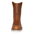 Men's 8" Side Zipper Composite Toe Pull On Wellington Leather Boots-4