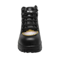 Women's 6" Black Waterproof Cap Toe Work Boot  Leather Boots-4