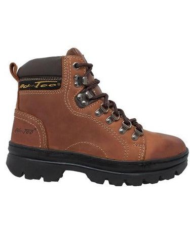 Women's 6" Work Hiker Brown Leather Boot-4