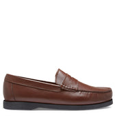 Boat Loafers, brown leather-0