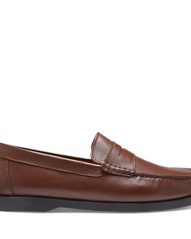 Boat Loafers, brown leather-0