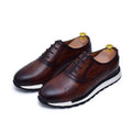 Archie - Brown Leather Sneakers-1