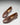 Women's Penny Loafers Leather Sole, brown leather-1