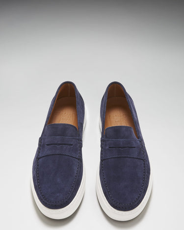 Slip-on Sneaker Loafers, navy blue suede-2