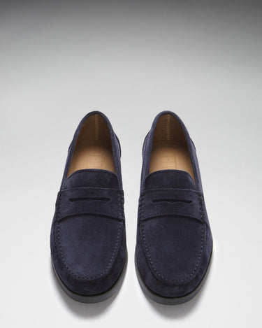 Boat Loafers, navy blue suede-2