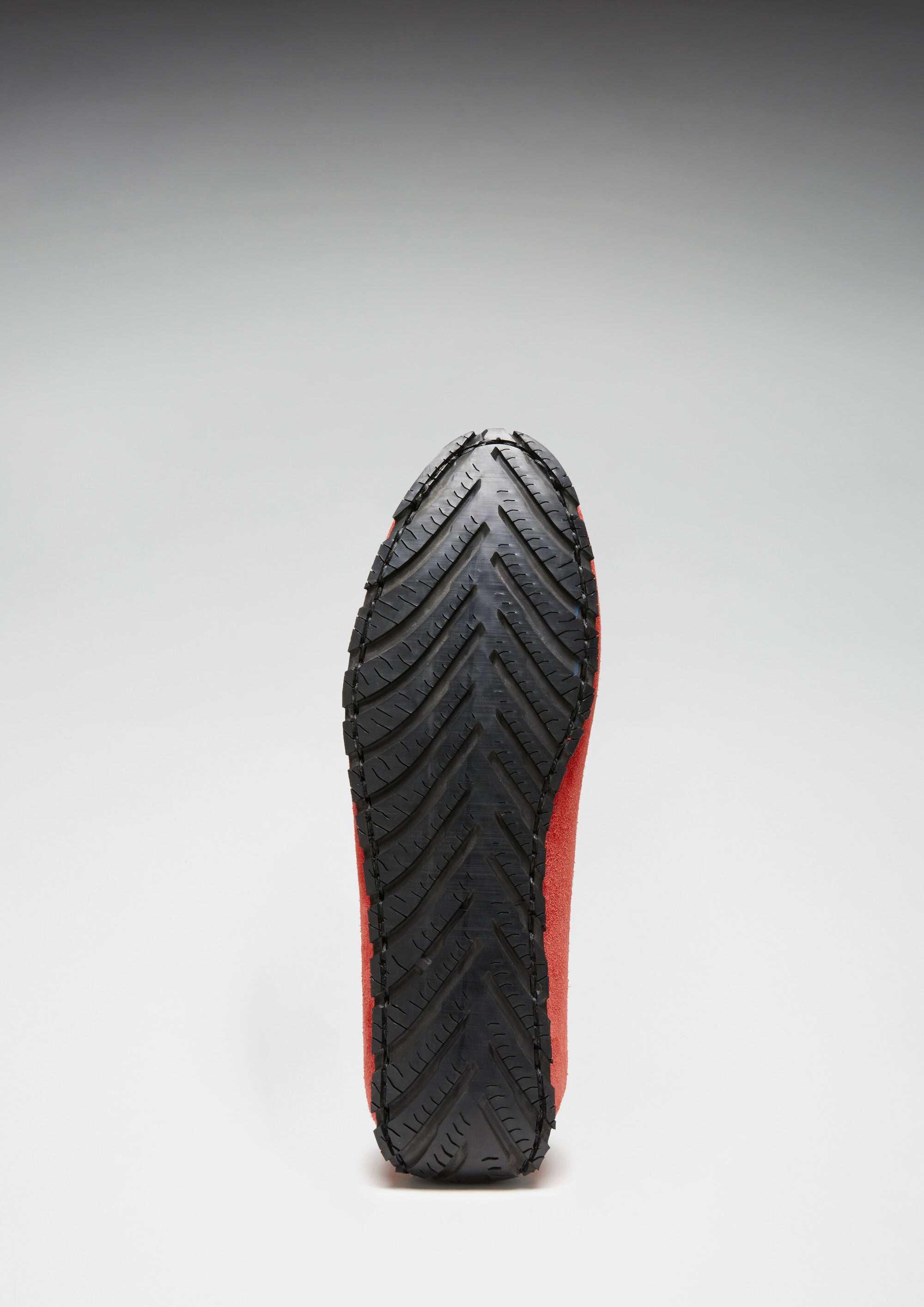 Tyre Sole Laced Driving Loafers, red suede-1