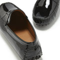 Penny Driving Loafers, black patent leather-3