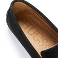 Penny Driving Loafers, black suede-3
