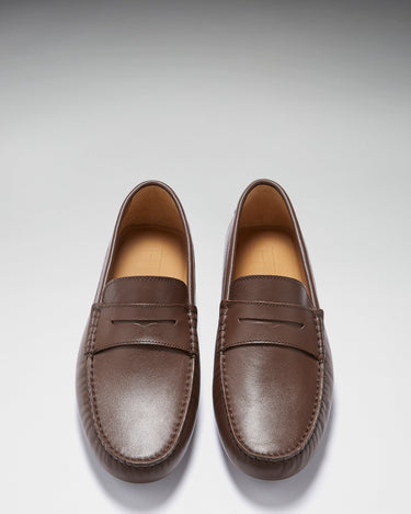 Penny Driving Loafers, brown leather-1
