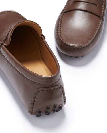 Penny Driving Loafers, brown leather-2