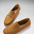 Penny Driving Loafers, tobacco suede-1