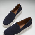 Slip-on Sneakers, navy blue suede-1