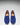 Women's Penny Loafers Leather Sole, ink blue suede-2