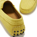 Women's Penny Driving Loafers, yellow embossed suede-4