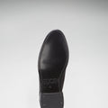 Women's Black Suede Chelsea Boots, Welted Leather Sole-3