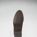 Women's Brown Suede Chelsea Boots, Welted Leather Sole-3
