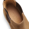 Women's Tobacco Suede Chelsea Boots, Welted Leather Sole-4