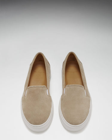Women's Slip-On Sneakers, taupe suede-2