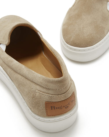 Women's Slip-On Sneakers, taupe suede-3